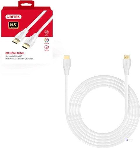 UNITEK KABEL HDMI 2.1 8K HDR BIAŁY 5M