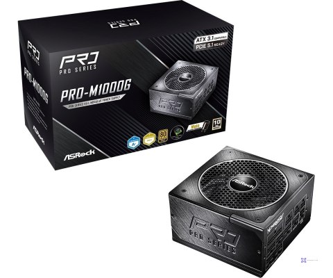 Zasilacz Asrock PRO-M1000G 1000W 80 PLUS Gold