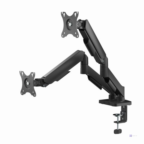 GEMBIRD BIURKOWE RAMIĘ NA DWA MONITORY Z PORTAMI USB (REGULOWANE), OD 17" DO 32", OBCIĄŻENIE DO 9 KG