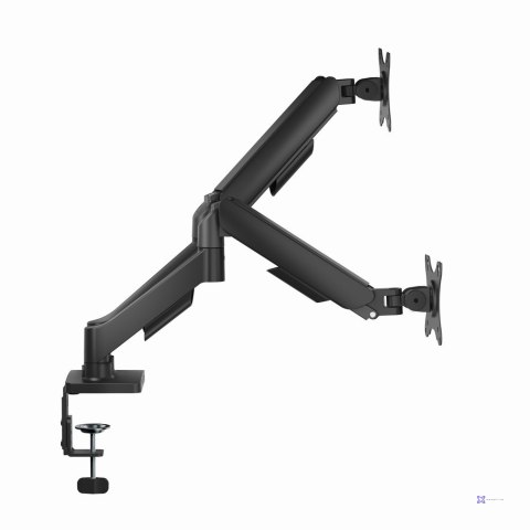 GEMBIRD BIURKOWE RAMIĘ NA DWA MONITORY Z PORTAMI USB (REGULOWANE), OD 17" DO 32", OBCIĄŻENIE DO 9 KG