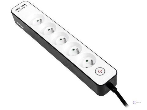 Listwa zasilająca Tracer Zebra mobile ready 1,5 m (5 gniazd + 2xUSB)