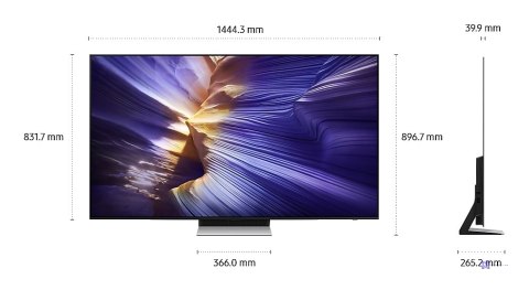 Telewizor Samsung QE65S90F OLED 65'' 4K Ultra HD 144Hz Tizen Dolby Atmos Czarny (MODEL 2025) (OUTLET)