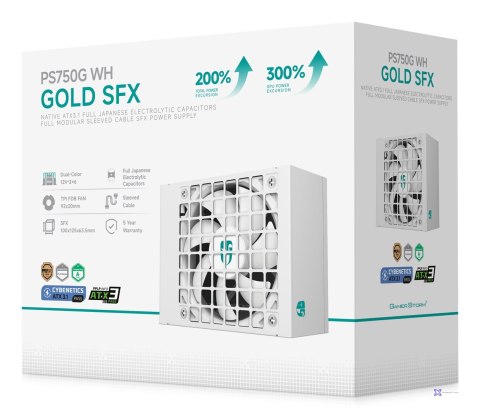 Zasilacz DeepCool PS750G-FE biały