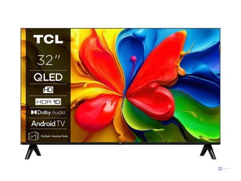Telewizor TCL 32V4C QLED 32" Full HD Android TV Dolby Digital DVB-T2 Czarny