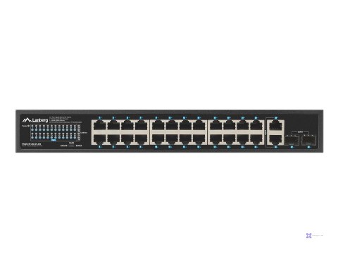 LANBERG SWITCH POE RACK 19" 24X 1GB POE+/2X GB/2X SFP 250W RSGE-24P-2GE-2S-250