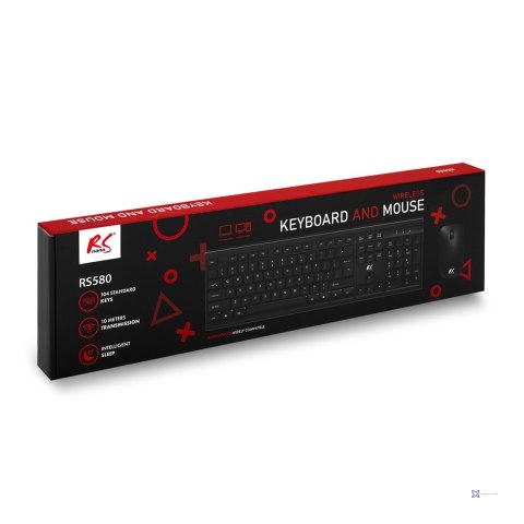 NANORS KLAWIATURA + MYSZ BEZPRZEWODOWA COMBO RS580 (OUTLET)