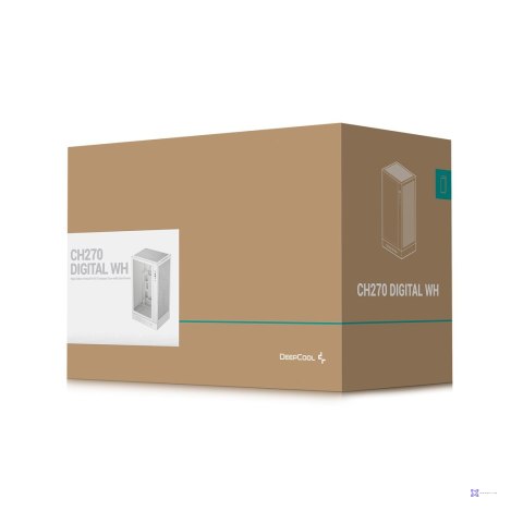 Obudowa DeepCool CH270 Digital WH (R-CH270-WHNDM0-G-1) (OUTLET)