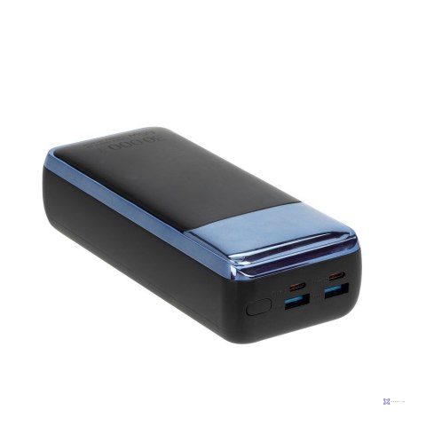 Rivacase VA1080 bank mocy Litowo-polimerowy (LiPo) 30000 mAh Czarny, Niebieski