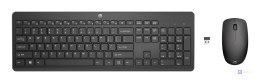 Zestaw klawiatura + mysz HP 230 Wireless Mouse and Keyboard Combo bezprzewodowe czarne 18H24AA#ABB