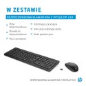 Zestaw klawiatura + mysz HP 230 Wireless Mouse and Keyboard Combo bezprzewodowe czarne Niemiecki układ klawiszy QWERTZ 18H24AA#A