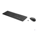 Zestaw klawiatura + mysz HP 230 Wireless Mouse and Keyboard Combo bezprzewodowe czarne Niemiecki układ klawiszy QWERTZ 18H24AA#A