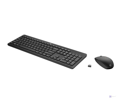 Zestaw klawiatura + mysz HP 230 Wireless Mouse and Keyboard Combo bezprzewodowe czarne Niemiecki układ klawiszy QWERTZ 18H24AA#A