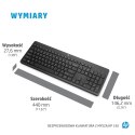 Zestaw klawiatura + mysz HP 230 Wireless Mouse and Keyboard Combo bezprzewodowe czarne Niemiecki układ klawiszy QWERTZ 18H24AA#A