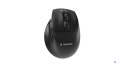 GEMBIRD BEZPRZEWODOWA, ERGONOMICZNA MYSZ TRI MODE (2.4G + BT + USB) 2400 DPI, 9 PRZYCISKÓW, CZARNA