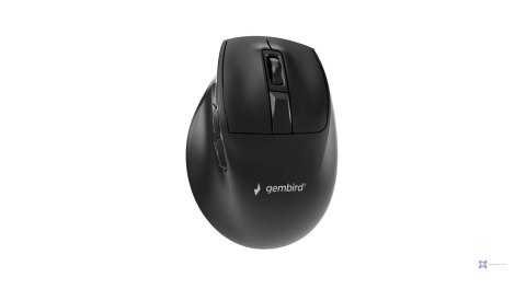 GEMBIRD BEZPRZEWODOWA, ERGONOMICZNA MYSZ TRI MODE (2.4G + BT + USB) 2400 DPI, 9 PRZYCISKÓW, CZARNA