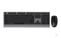 GEMBIRD BEZPRZEWODOWY ZESTAW KLAWIATURY + MYSZ DUAL MODE, 2.4 GHZ + BT, SLIM, UKŁAD RU, KOLOR CZARNY