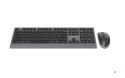GEMBIRD BEZPRZEWODOWY ZESTAW KLAWIATURY + MYSZ DUAL MODE, 2.4 GHZ + BT, SLIM, UKŁAD RU, KOLOR CZARNY