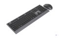GEMBIRD BEZPRZEWODOWY ZESTAW KLAWIATURY + MYSZ DUAL MODE, 2.4 GHZ + BT, SLIM, UKŁAD RU, KOLOR CZARNY