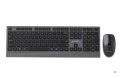 GEMBIRD BEZPRZEWODOWY ZESTAW KLAWIATURY + MYSZ DUAL MODE, 2.4 GHZ + BT, SLIM, UKŁAD US, KOLOR CZARNY