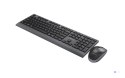 GEMBIRD BEZPRZEWODOWY ZESTAW KLAWIATURY + MYSZ DUAL MODE, 2.4 GHZ + BT, SLIM, UKŁAD US, KOLOR CZARNY