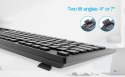 GEMBIRD BEZPRZEWODOWY ZESTAW KLAWIATURY + MYSZ DUAL MODE, 2.4 GHZ + BT, SLIM, UKŁAD US, KOLOR CZARNY