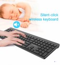 GEMBIRD BEZPRZEWODOWY ZESTAW KLAWIATURY + MYSZ SLIM PRO BUSINESS, DUAL MODE, 2,4 GHZ + BT, UKŁAD US, KOLOR CZARNY