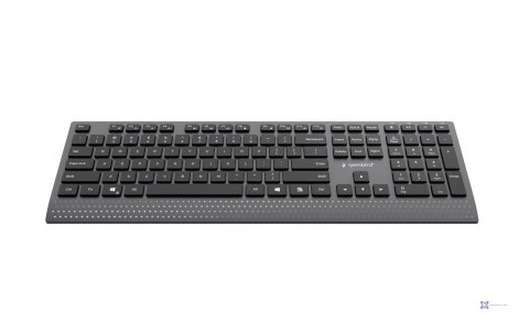 GEMBIRD KLAWIATURA SLIM PRZEWODOWA MULTIMEDIALNA CZARNA, USB-C, UKŁAD US