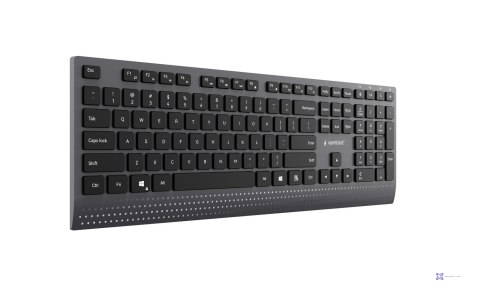 GEMBIRD KLAWIATURA SLIM PRZEWODOWA MULTIMEDIALNA CZARNA, USB-C, UKŁAD US