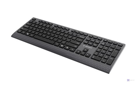 GEMBIRD KLAWIATURA SLIM PRZEWODOWA MULTIMEDIALNA CZARNA, USB-C, UKŁAD US