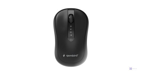GEMBIRD MYSZ BEZPRZEWODOWA DUAL MODE (2.4G + BT) 1600 DPI, 4 PRZYCISKI, KOLOR CZARNY