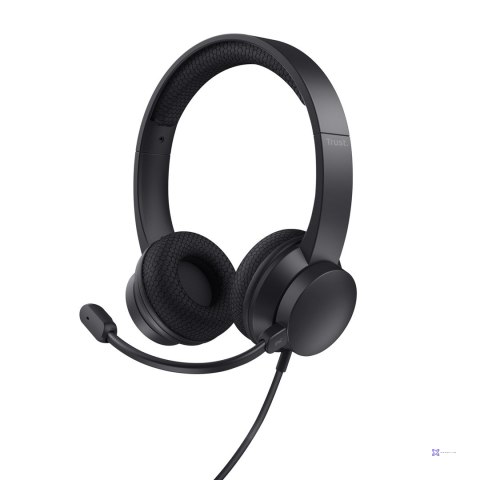 Zestaw słuchawkowy Trust HS-260 ENC Black