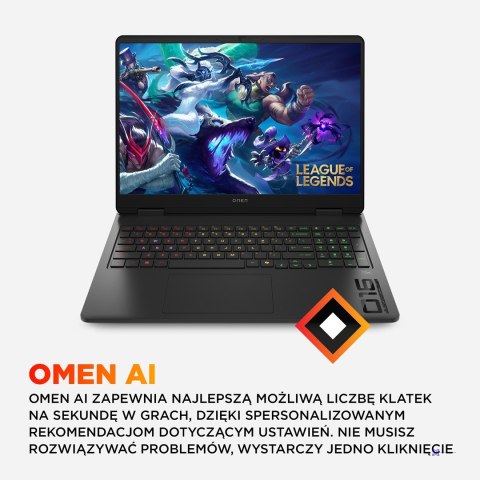 HP Omen 16-am0022nw i7-14650HX 16.0"2K LBL IPS 165Hz 400nits AG 32GB DDR5 5600 SSD1TB GeForce RTX 5060 8GB Cam1080p+IR 70Wh Win1