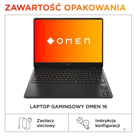 HP Omen 16-am0022nw i7-14650HX 16.0"2K LBL IPS 165Hz 400nits AG 32GB DDR5 5600 SSD1TB GeForce RTX 5060 8GB Cam1080p+IR 70Wh Win1