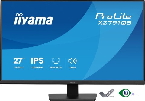 MONITOR IIYAMA LED 27" X2791QS-B1