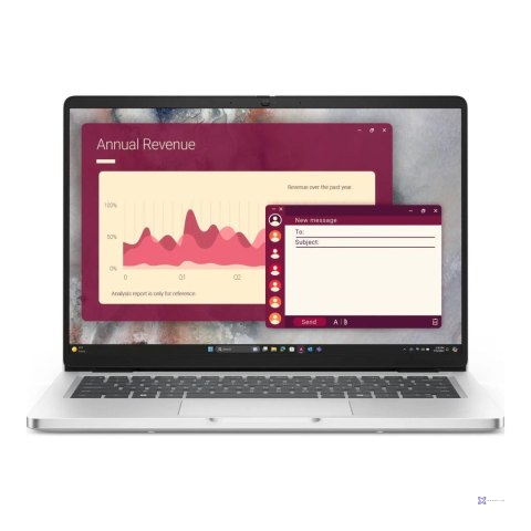 Notebook Dell Pro 14 PC14250 14"FHD+/Ultra 7 255U/32GB/SSD512GB/Intel/11PR Silver 3Y ProSupport