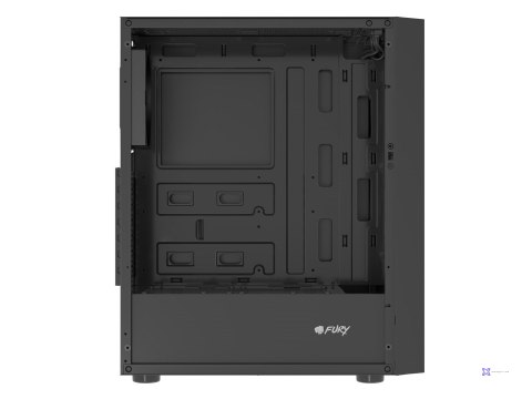 FURY OBUDOWA SHOBO SH8F MIDI TOWER Z OKNEM CZARNA