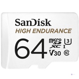 High Endurance microSDXC 64GB V30 z adapterem (rejestratory i monitoring) (OUTLET)