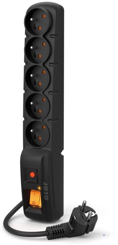 Listwa zasilająca Acar F5 PRO (5m ; czarny)