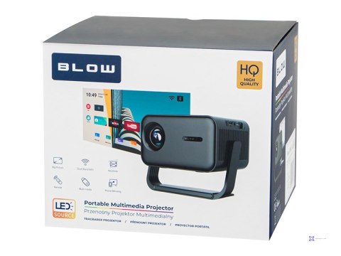 Projektor przenośny BLOW AndroidTV FullHD MaxView biały
