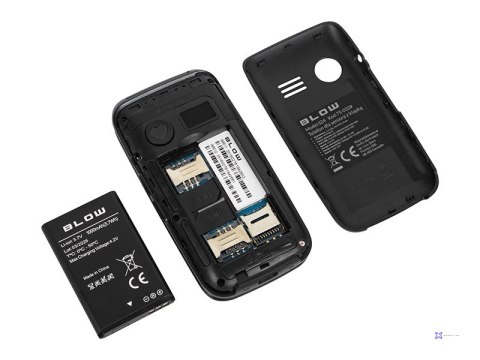 Telefon dla seniora BLOW z klapką S24 czarny