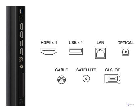 Telewizor TCL 65C69K QD-Mini LED 65" 4K Ultra HD Google TV Dolby Atmos DVB-T2 Metaliczny (OUTLET)