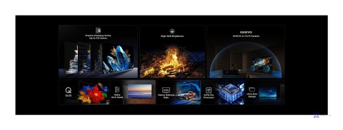 Telewizor TCL 65C69K QD-Mini LED 65" 4K Ultra HD Google TV Dolby Atmos DVB-T2 Metaliczny (OUTLET)