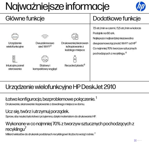 Urządzenie wielofunkcyjne HP DeskJet 2910