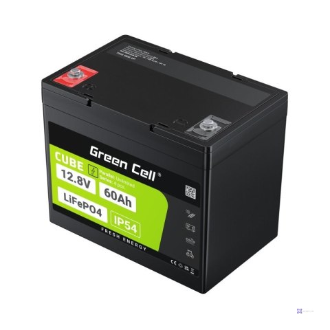 GREEN CELL AKUMULATOR LIFEPO4 CUBE 60AH 12V/12.8V 768WH LFPGC12V60AH