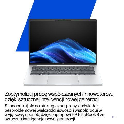 HP EliteBook 8 G1a Ryzen AI 7 PRO 350 14.0"WUXGA IPS 400nits AG 32GB DDR5 5600 SSD1TB Radeon 860M Cam IR 5 Mpx AI 62Wh W11Pro 3Y