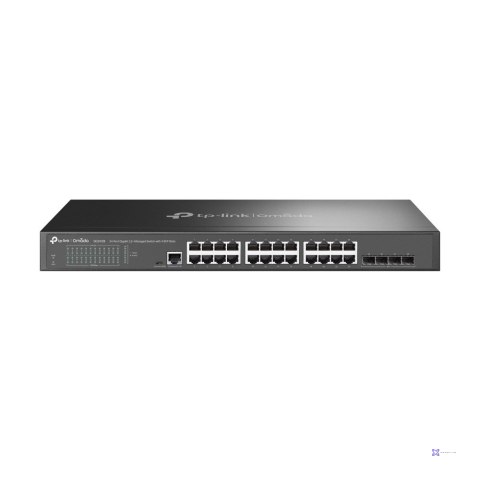 SWITCH TP-Link zarządzalny L2 JetStream, SG3428, 24 porty 10/100/1000 Mb/s, 4 sloty SFP
