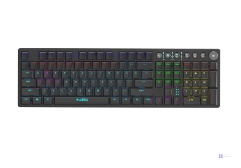 KLAWIATURA I-BOX AURORA K-6 RGB, MECHANICZNA, RED SWITCH, LOW PROFILE GAMING