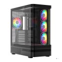 MODECOM OBUDOWA VOLCANO AQ 100 ARGB MIDI CZARNA