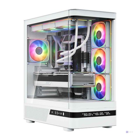 MODECOM OBUDOWA VOLCANO AQ 200 ARGB MIDI BIAŁA