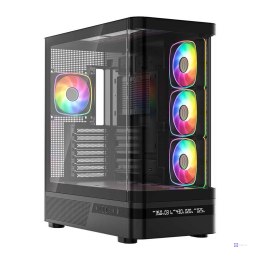 MODECOM OBUDOWA VOLCANO AQ 200 ARGB MIDI CZARNA